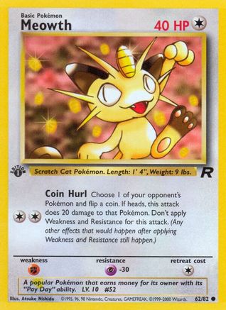 Meowth (62) [Team Rocket] Unlimited