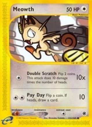 Meowth (121) [Expedition] Reverse Holofoil