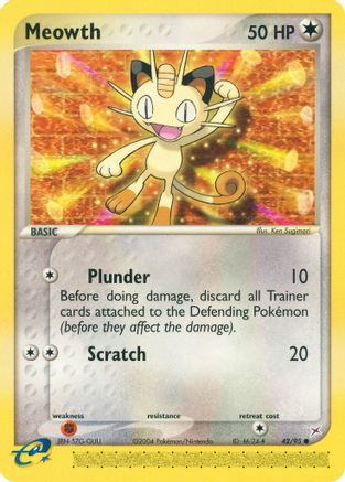 Meowth (42) [Team Magma vs Team Aqua] Reverse Holofoil