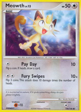 Meowth (106) [Legends Awakened] Reverse Holofoil