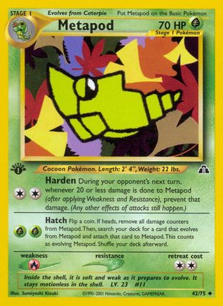 Metapod (42) [Neo Discovery] Unlimited