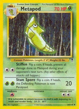 Metapod (54) [Legendary Collection] Reverse Holofoil