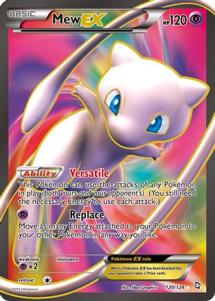 Mew EX (120 Full Art) (120) [Dragons Exalted] Holofoil