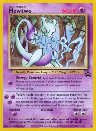 Mewtwo (12) (12) [WoTC Promo]