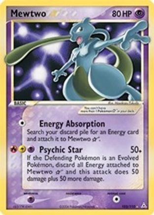 Mewtwo Star (103) [Holon Phantoms] Holofoil