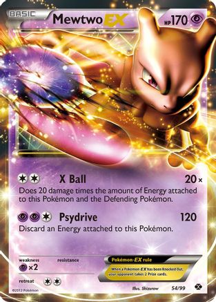 Mewtwo EX (54) [Next Destinies] Holofoil