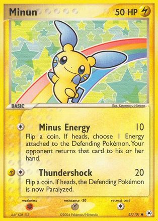Minun (67) [Hidden Legends] Reverse Holofoil