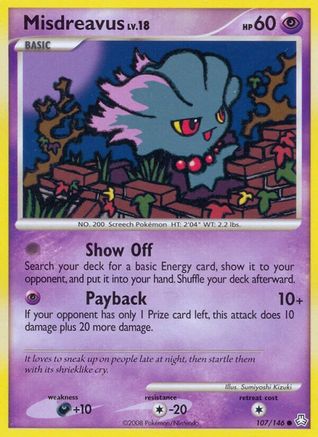 Misdreavus (107) [Legends Awakened] Reverse Holofoil