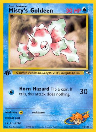 Misty's Goldeen (30) (30) [Gym Heroes] 1st Edition