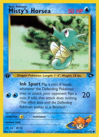 Misty's Horsea (87) [Gym Challenge] Unlimited