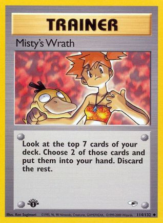 Misty's Wrath (114) [Gym Heroes] 1st Edition