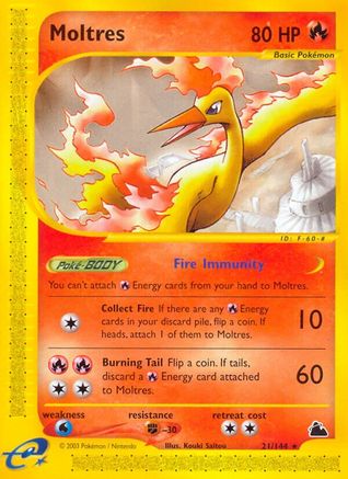 Moltres (21) [Skyridge] Reverse Holofoil