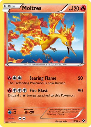 Moltres (14) [Next Destinies] Reverse Holofoil