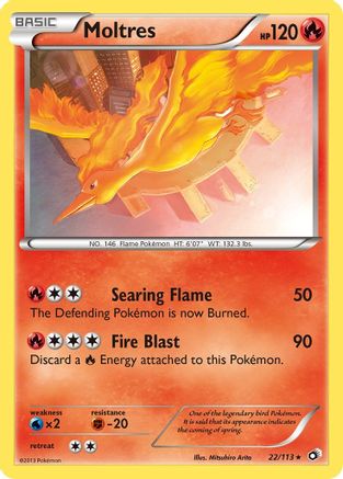 Moltres (22) [Legendary Treasures] Reverse Holofoil