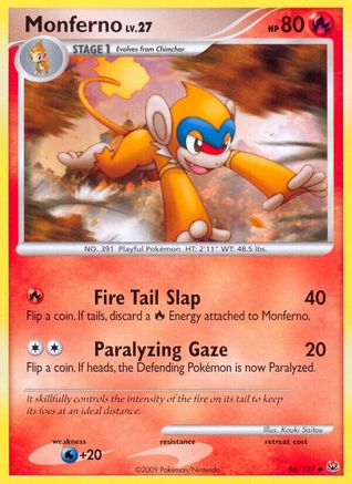 Monferno (56) [Platinum] Reverse Holofoil
