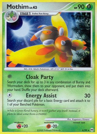 Mothim (6) [Arceus] Reverse Holofoil
