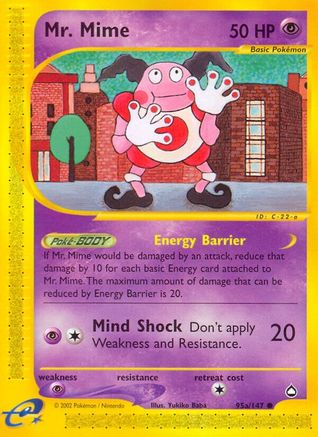 Mr. Mime (95a) (95a) [Aquapolis] Reverse Holofoil