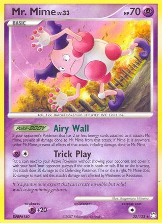Mr. Mime (30) [Mysterious Treasures] Reverse Holofoil