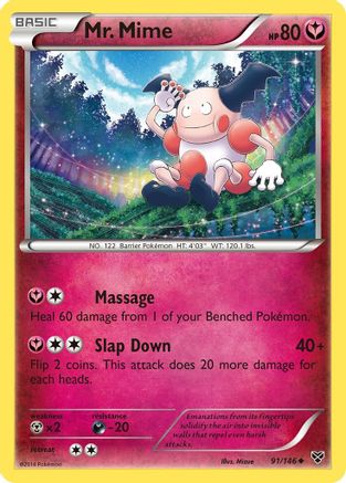Mr. Mime (91) [XY Base Set] Reverse Holofoil