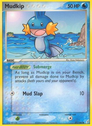 Mudkip - 057/100 (57) [Crystal Guardians] Reverse Holofoil