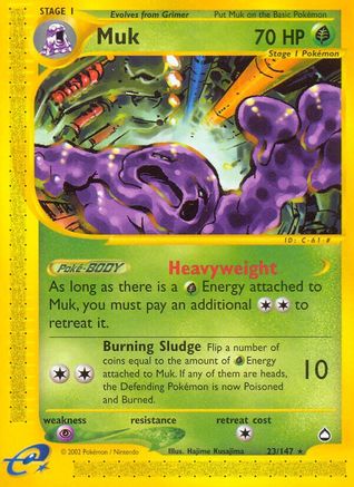 Muk (23) [Aquapolis] Reverse Holofoil