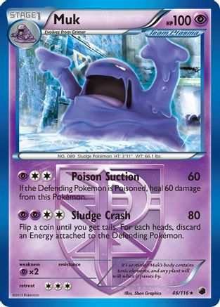 Muk (Team Plasma) (46) [Plasma Freeze] Reverse Holofoil