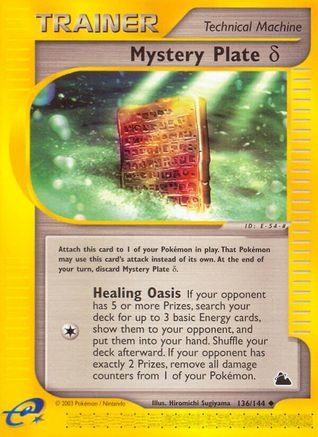 Mystery Plate Delta (136) [Skyridge] Reverse Holofoil