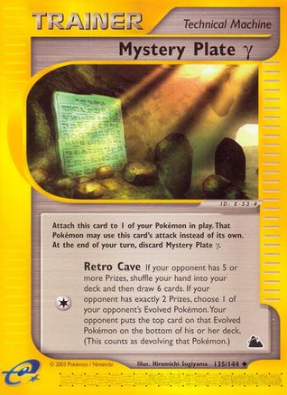 Mystery Plate Gamma (135) [Skyridge] Reverse Holofoil