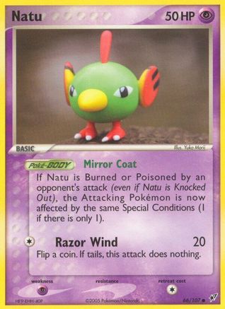 Natu (66) [Deoxys] Reverse Holofoil