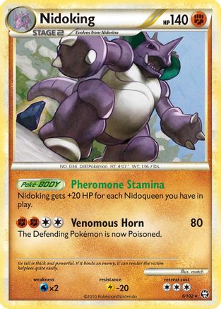 Nidoking (6) [Triumphant] Reverse Holofoil