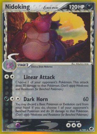 Nidoking (Delta Species) (6) [Dragon Frontiers] Holofoil