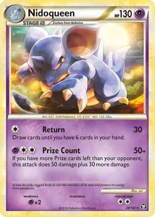 Nidoqueen (28) [Triumphant] Reverse Holofoil