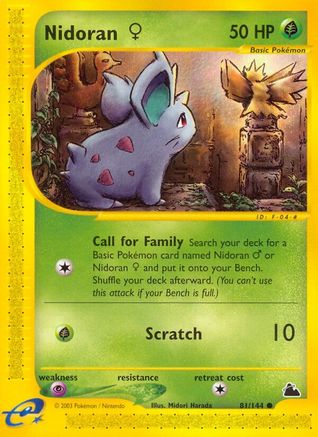 Nidoran F (81) (81) [Skyridge] Reverse Holofoil
