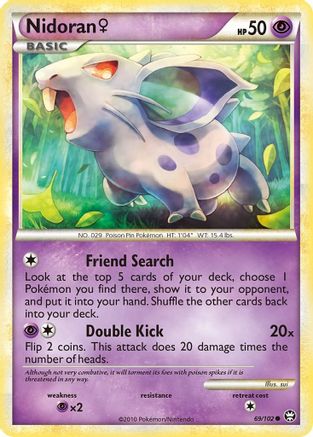 Nidoran F (69) [Triumphant] Reverse Holofoil
