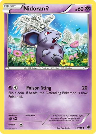 Nidoran F (40) [Plasma Freeze] Reverse Holofoil