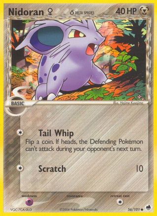 Nidoran F (Delta Species) (56) [Dragon Frontiers] Reverse Holofoil