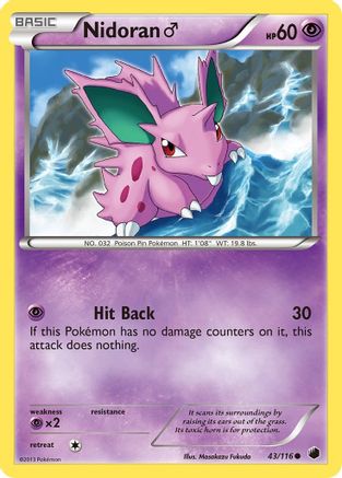 Nidoran M (43) [Plasma Freeze] Reverse Holofoil