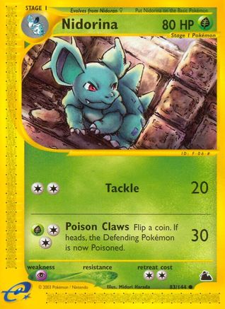 Nidorina (83) [Skyridge] Reverse Holofoil