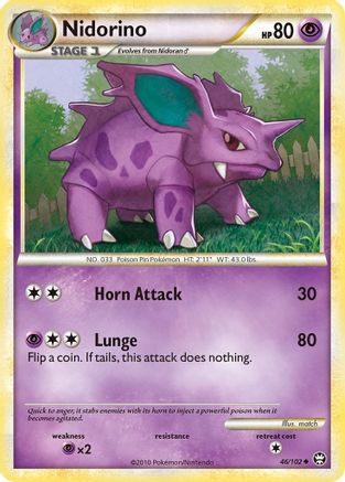 Nidorino (46) [Triumphant] Reverse Holofoil