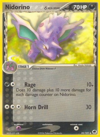 Nidorino (Delta Species) (35) [Dragon Frontiers] Reverse Holofoil