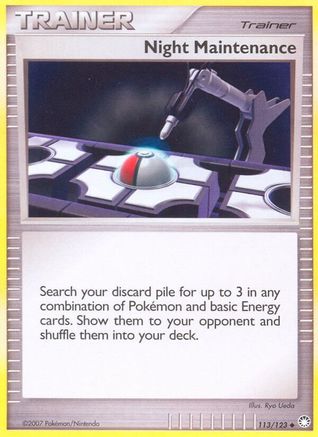 Night Maintenance (113) [Mysterious Treasures] Reverse Holofoil