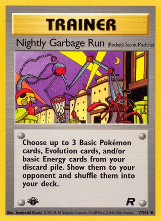 Nightly Garbage Run (Rocket's Secret Machine) (77) [Team Rocket] 1st Edition