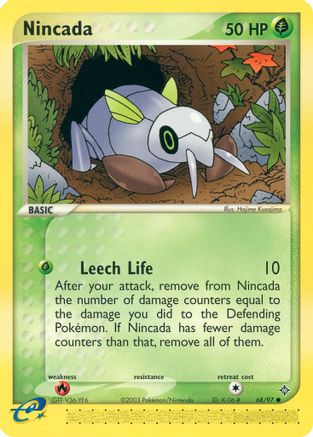 Nincada - 68/97 (68) [Dragon] Reverse Holofoil