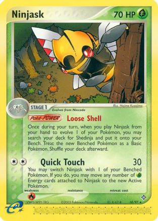 Ninjask - 18/97 (18) [Dragon] Reverse Holofoil