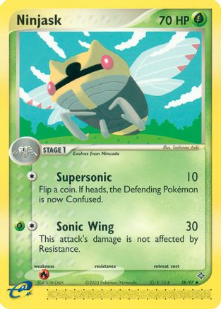 Ninjask - 38/97 (38) [Dragon] Reverse Holofoil