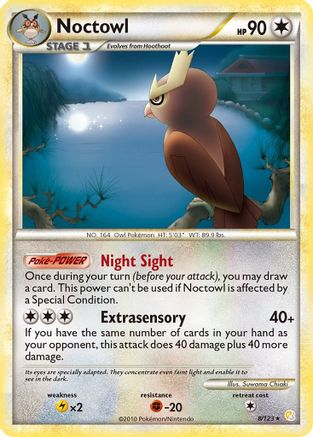 Noctowl (8) [HeartGold SoulSilver] Holofoil