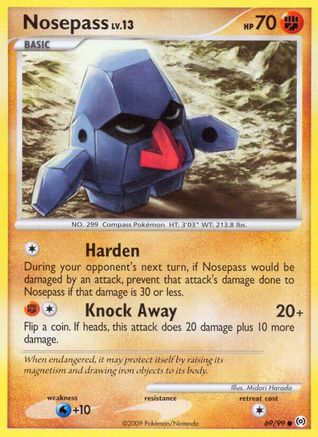 Nosepass (69) [Arceus] Reverse Holofoil