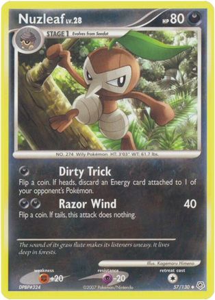 Nuzleaf (57) [Diamond and Pearl] Reverse Holofoil