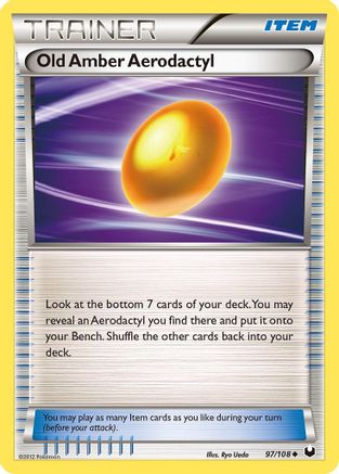 Old Amber Aerodactyl (97) [Dark Explorers] Reverse Holofoil
