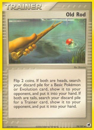 Old Rod (78) [Dragon Frontiers] Reverse Holofoil